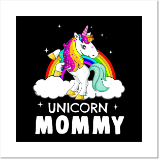 Unicorn Grammy Funny Unicorn T-Shirt For Father Posters and Art